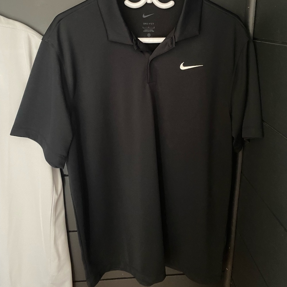 2 Nike men’s dry fit golf shirts